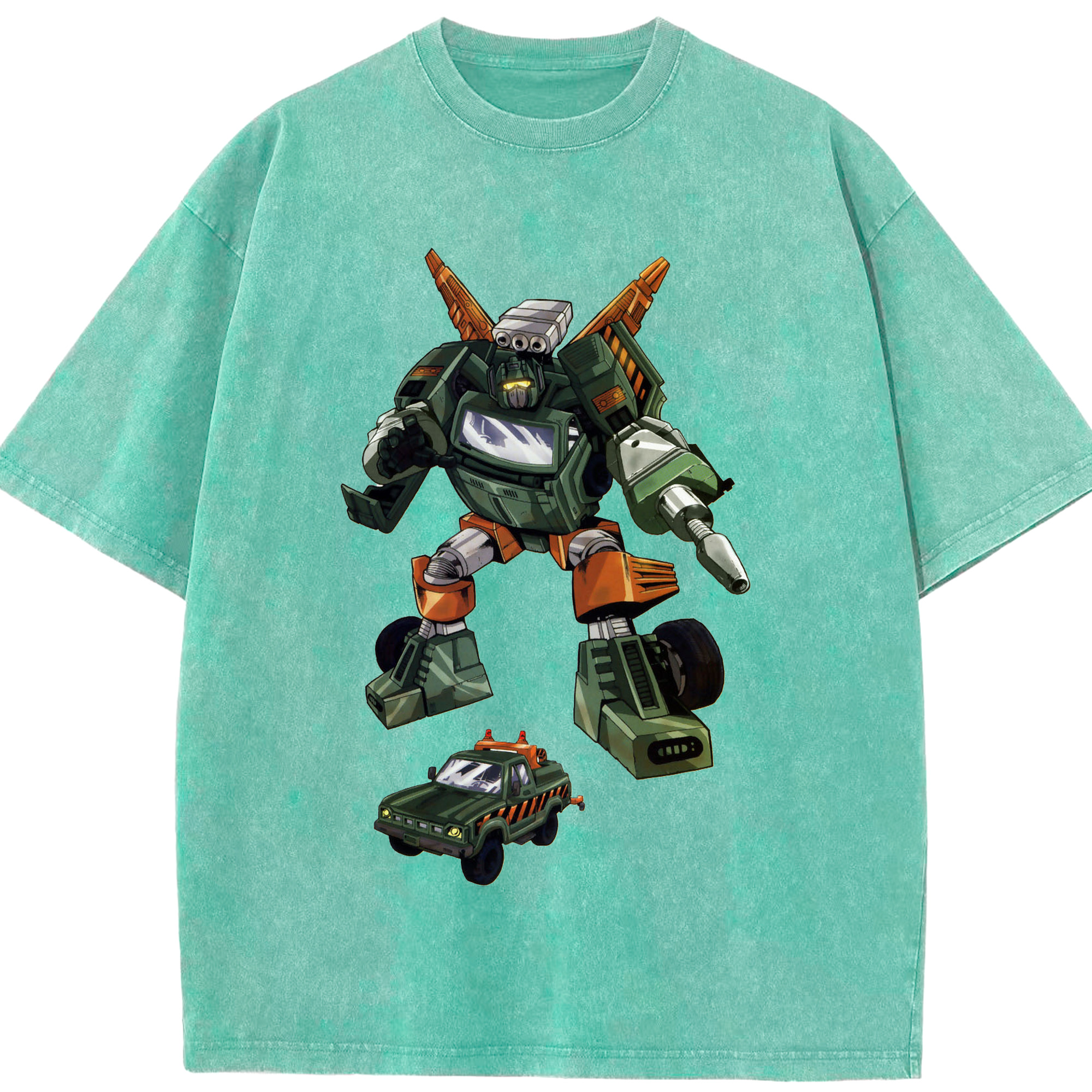 （画像用）  綿100% ヴィンテージ風 半袖Tシャツ（フロントプリント）